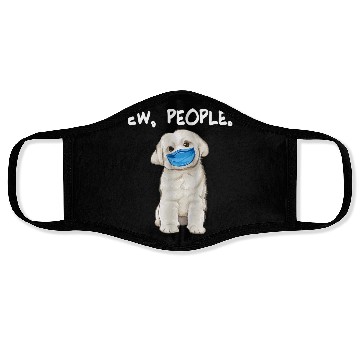 Discover Maltese Ew People Dog Wearing Face Mask Face Masks