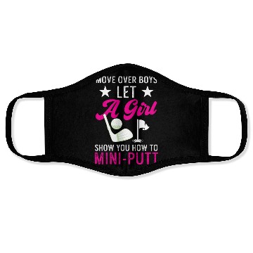 Discover Funny Goofy Mini Golf Quotes Putt Putt Legend Face Masks