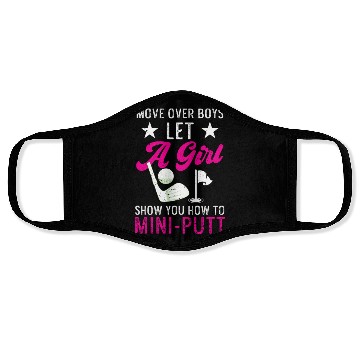 Discover Funny Goofy Mini Golf Quotes Putt Putt Legend Face Masks