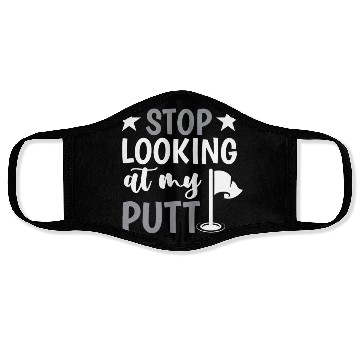 Discover Funny Goofy Mini Golf Quotes Putt Putt Legend Face Masks