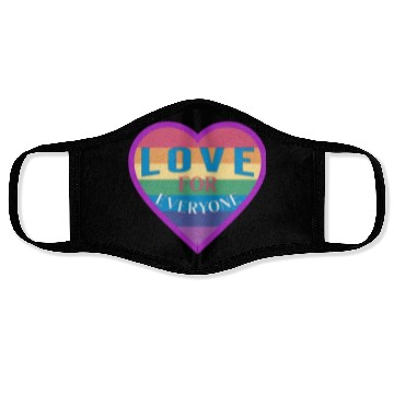 Discover Heart rainbow unisex love for everyone Face Masks