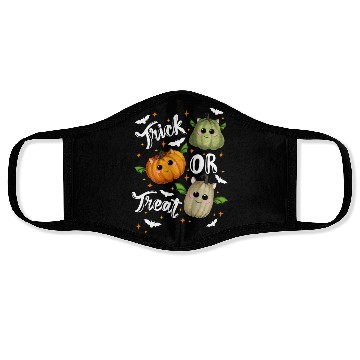Discover Trick or treat pumpkins Face Masks
