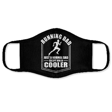 Discover Running Dad Normal Dad Except Cooler Fathers Day Face Masks