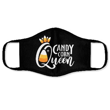 Discover Candy Corn Queen Funny Halloween Costume Gift Face Masks