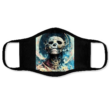 Discover Extremely Realistic Skull in Abstract Art Face Masks