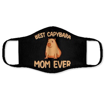 Discover Best Capybara Mom Ever Face Masks