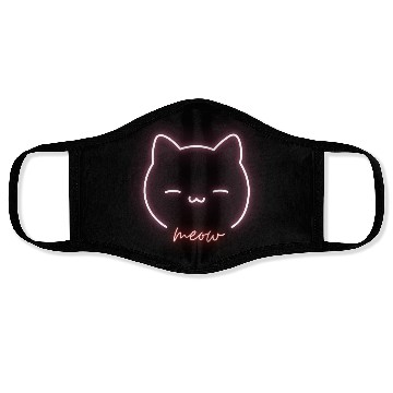 Discover Modern Neon Kat Face Masks