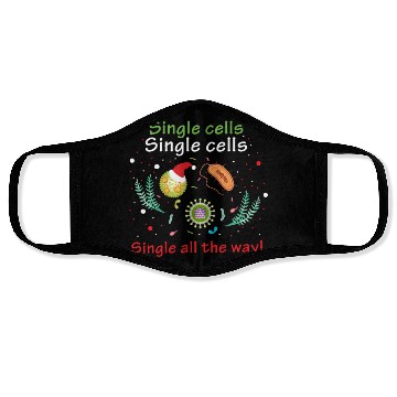 Discover Single Cells Science Biology Christmas Face Masks