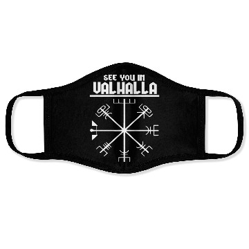 Discover See you in Valhalla Viking Face Masks
