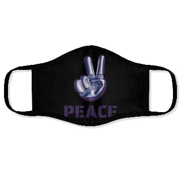 Discover peace DESIGN COOL design print canva daily school Face Masks