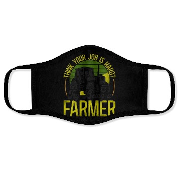 Discover Farming Farmer Tractor Vintage Face Masks