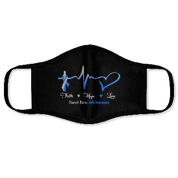 Discover Faith Hope Love Charcot Marie Tooth Awareness Face Masks