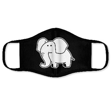 Discover Weird Elephant Funny Hippie Pet Animal Gift Face Masks