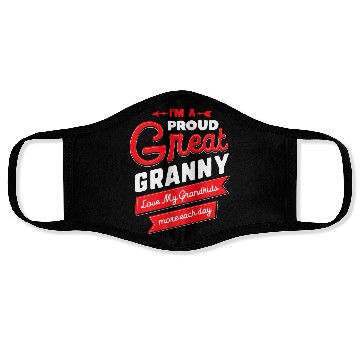 Discover Proud Great Granny Love My Grandkids Grandma Gift Face Masks
