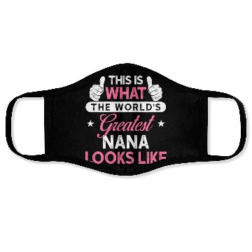 Discover Womens Nana Face Masks Gift World s Greatest Nana Face Masks