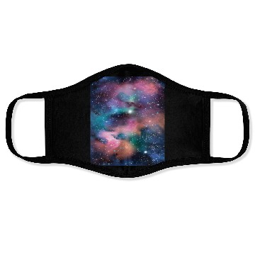 Discover Space astronaut science planets astronomy design Face Masks
