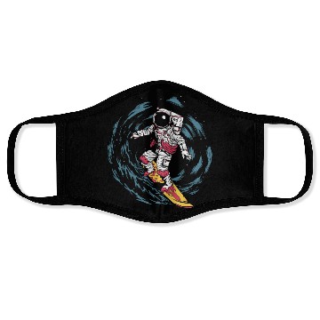 Discover Space astronaut science planets astronomy design Face Masks