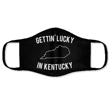 Discover Getting Lucky In Kentucky Face Masks