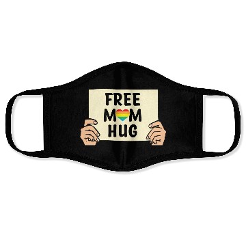 Discover Free Mom Hugs LGBTQ Mother's Support Face Masks