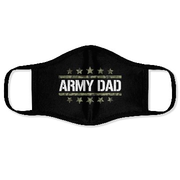 Discover US Army Dad Military Veteran Face Masks