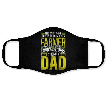 Discover Farming Farmer Dad Father Tractor Face Masks