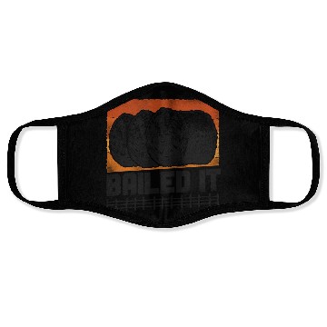 Discover Farming Farmer Hay Bale Pun Face Masks