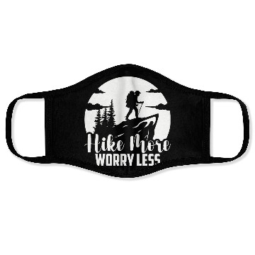 Discover Mountaineering Hiking Hiking Vacation Hiker Face Masks