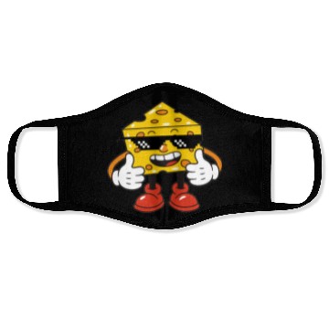 Discover thug life cheese Face Masks