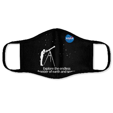 Discover NASA Explore The Endless Frontier Of Earth Space Face Masks
