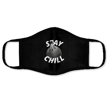 Discover Stay Chill Typography Face Masks