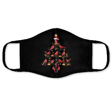 Discover Cardinal Bird Ornament Decoration Christmas Tree Face Masks
