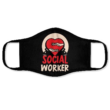 Discover Social Worker Work Graduation Job Face Masks