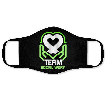 Discover Team Social Work Worker Job Graduation Face Masks