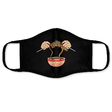 Discover Noodle Knitting Japanese Gift Face Masks