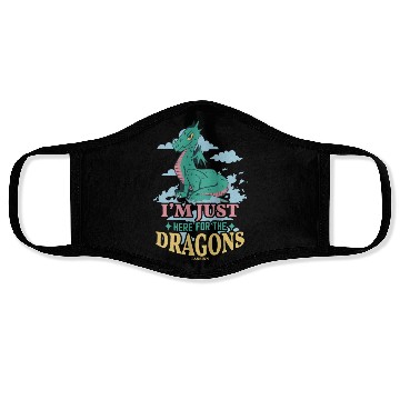 Discover I'm Just Here For The Dragons Face Masks