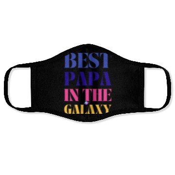 Discover BEST PAPA IN THE GALAXY Face Masks
