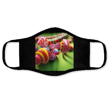 Discover A glimpse into candy land version 1 Face Masks