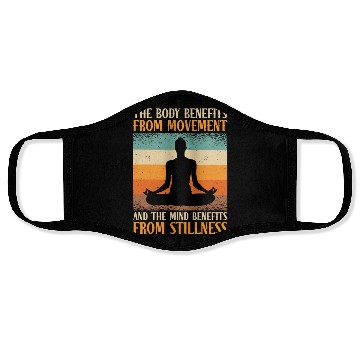 Discover Serenity Meditating Yoga Fan Spiritual Relaxation Face Masks