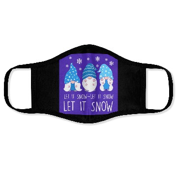 Discover Let It Snow Face Masks