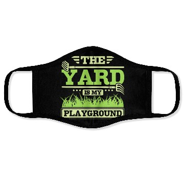 Discover THe yard is my playground Face Masks