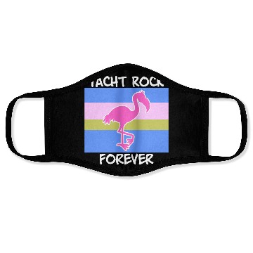 Discover Yacht Rock Forever Face Masks 80s Style flamingo