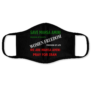Discover Save Mahsa Amini | Freedom Face Masks