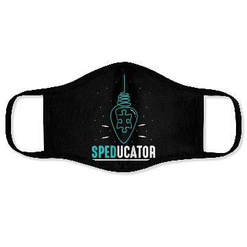 Discover Speducator Special Education Cute Sped Teacher Face Masks