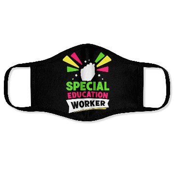 Discover Special Education Worker Sped Awareness Teacher Face Masks