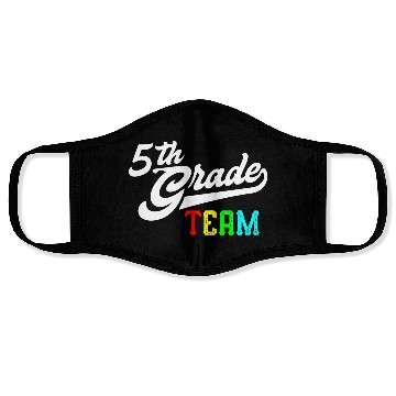 Discover 5Th Grade Team Baseball Style Teacher Team Face Masks
