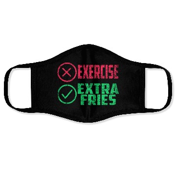 Discover Exercise Extra Fries Gym Chips Workout Face Masks