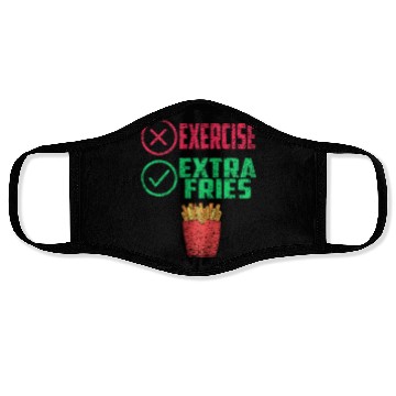 Discover Exercise Extra Fries Workout Chips Gym Face Masks