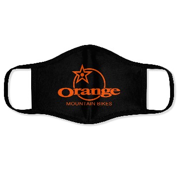 Discover Orange Mountain Bikes Face Masks