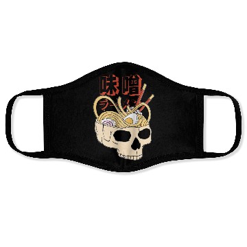 Discover Ramen skull Face Masks