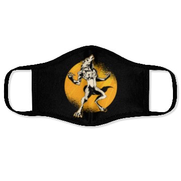 Discover Halloween Monster Line Art Werewolf Horror Face Masks